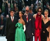 The actor has reuinted with Call Me By Your Name director Luca Guadagnino, to premiere &#39;Bones and All&#39; at the Venice Film Festival. Report by Nelsonj. Like us on Facebook at http://www.facebook.com/itn and follow us on Twitter at http://twitter.com/itn