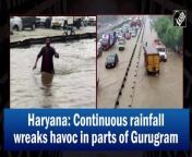 The heavy rainfall continued to batter parts of Gurugram on September 24. The commuters were compelled to walk through severely inundated lanes and main roads. The vehicular movement also got affected due to the downpour.