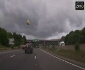 This video shows the moment a dangerous driver sent a bucket flying from the back of their van - catapulted by some loose planks.&#60;br/&#62;The scary moment is one of thousands of clips sent to to police - showing reckless driving in Devon and Cornwall.&#60;br/&#62;They include dangerous overtakes, overloaded lorries and motorists speeding through red lights.&#60;br/&#62;One clip shows a tyre coming loose from a tractor towing a trailer - and being dragged down the carriageway.