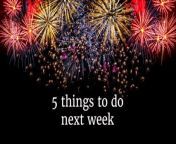 Assistant editor Iain Lynn with a special bonfire night round up episode of his entertainments guide to five things to do in and around Lancashire next week