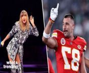 Travis Kelce discusses Taylor Swift referencing him during her performance of &#39;Karma&#39; in Argentina.