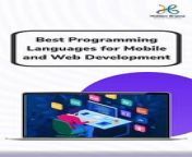 In this insightful guide, we break down the top programming languages that are set to dominate the landscape of mobile and web development in 2024. Whether you&#39;re a seasoned developer or just starting your coding journey, understanding the right languages is crucial for staying relevant and building cutting-edge applications.&#60;br/&#62;&#60;br/&#62;Here, we have listed the Best Programming Languages to make a great year of digital growth for your business and develop impressive applications.&#60;br/&#62;&#60;br/&#62;1. JavaScript: Ideal for developing impressive web applications.&#60;br/&#62;2. Python: Best For developing highly elegant mobile and web applications&#60;br/&#62;3. Kotlin: Best For developing world-class Android Applications&#60;br/&#62;4. PHP: Best For developing versatile web applications &#60;br/&#62;5. Swift: Best For developing iOS and macOS applications &#60;br/&#62;&#60;br/&#62;Future-proof your coding skills and elevate your development projects by tuning in to our comprehensive guide on the &#92;