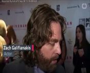 On Sunday night, “Baskets” actor Zach Galifianakis put his slimmed-down body on display while walking the red carpet at the 2017 Emmys.