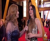 Bullock and Nicole Kidman discuss OCEAN&#39;S 8 on the Oscars 2018 Red Carpet.