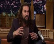 Jason Momoa revisits his aggressive Water War battle with Jimmy the last time he was on the show, discusses hosting Saturday Night Live and chats about his Aquaman origin story for the DC Universe.