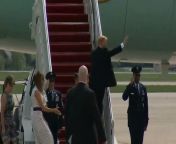 President and Mrs. Trump leave for the Prescription Drug Abuse and Heroine Summit in Atlanta, Georgia.