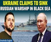 Ukraine has claimed to have sunk a Russian warship off the coast of Crimea in the Black Sea. Ukraine&#39;s military intelligence said that it was the latest in a series of sea drone attacks targeting Russia&#39;s Black Sea fleet. &#60;br/&#62; &#60;br/&#62; #RussianWarship #CaesarKunikov #BlackSea #VladimirPutin #RussiaUkraineWar #Ukraine #Russia #Kyiv #Moscow&#60;br/&#62;~HT.178~PR.151~ED.194~GR.124~