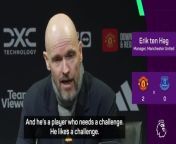 Manchester United boss Erik ten Hag says he &#39;loves working&#39; with Alejandro Garnacho after the 2-0 home victory