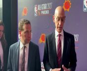 After officially announcing the Phoenix Suns would host the 2027 NBA All-Star game, owner Mat Ishbia and NBA commissioner Adam Silver met with local reporters to discuss various topics.