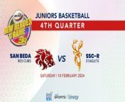 Watch the Fourth Quarter of the matchup between San Sebastian College - Recoletos and San Beda University on Day 1 of the #NCAASeason99 Juniors Basketball tournament.
