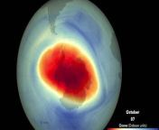 Scientists recorded a total-column ozone concentration of 102 Dobson units, the 8th-lowest level since 1986. Colder-than-average temperatures and strong winds in the stratosphere circling Antarctica contributed to its size.