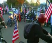 It wasn&#39;t this California boy&#39;s usual ride to school this morning!&#60;br/&#62;Hundreds of other bike riders came along---&#60;br/&#62;Many of them veterans, and some from out of state, all wanting to show support to 13-year-old Cody Alicea.&#60;br/&#62;School officials had told Cody he shouldn&#39;t ride his American flag-decorated bike to school because some students were offended. &#60;br/&#62;That kicked up a firestorm of protest. &#60;br/&#62;The school superintendent has since apologized, and promised that something like that will not happen again.&#60;br/&#62;&#60;br/&#62;&#60;br/&#62;&#60;br/&#62;&#60;br/&#62;But the school district is now facing a lawsuit from a civil liberties group.