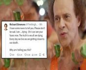 Fitness personality Richard Simmons posted on social media saying &#92;