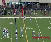 In the Cowboys&#39; thrilling win over the Dolphins on Thursday, Jason Witten(notes) had four catches for 43 yards, zero touchdowns and one cheerleader. When running out of bounds in the first play of the fourth quarter, Witten&#39;s 6-foot-6, 265-lb. frame couldn&#39;t stop running in time to avoid a gaggle of cheerleaders. Though most of the women run away in time, one cheerleader can&#39;t avoid Witten&#39;s arm.&#60;br/&#62;&#60;br/&#62;This could be the start of a romantic comedy. He is the bad boy football player who needs the love of a good woman. She is the cheerleader who can&#39;t stand the game, but just wants to dance. They start out hating each other, but one day, their hate turns into love. &#92;