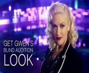 Voice make-up department head Darcy Gilmore demonstrates how to get Gwen Stefani&#39;s blind audition look, created by her makeup artist Gregory Arlt.