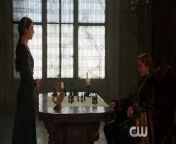 As troops are about to descend on the castle, Mary (Adelaide Kane) and Francis (Toby Regbo) must put aside their differences to determine the extent of Condé’s (Sean Teale) betrayal. Mary also learns of a bittersweet revelation that tears her apart and makes her question everything. Meanwhile, Catherine (Megan Follows) decides to teach Narcisse (Craig Parker) a lesson to prove he can never cross her again and Bash (Torrance Coombs) decides to bring Delphine (guest star Alexandra Ordolis) to the castle. Caitlin Stasey, Anna Popplewell, Celina Sinden, Jonathan Keltz and Rose Williams also star. Andy Mikita directed the episode written by Adele Lim and Lisa Randolph (#221). Original airdate 5/7/2015.