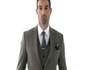 www.montagio.com.au &amp; www.suitbar.com&#60;br/&#62;Be different with a khaki birds-eye pattern suit for the races, the khaki colour hints at a laid back casual attitude.&#60;br/&#62;