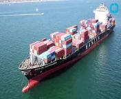 As shareholders and executives associated with Hanjin Shipping Co Ltd pledged funds to help resolve the turmoil created by its collapse, shipping industry officials said a vessel of the South Korean firm is finishing unloading in California and scheduled to leave port on Monday.