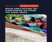 Rice is nearing an all-time high inflation rate which may soon be breached as prices are expected to go up until mid-2024.&#60;br/&#62;&#60;br/&#62;Full story: https://www.rappler.com/business/high-rice-inflation-until-july-2024-market-price-going-up/