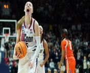 Cleveland's Historic Night: UConn vs. Iowa in the Final Four from vs women video