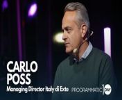 Intervista a Carlo Poss, Managing Director Italy di Exte, al Programmatic Day 2024 from leone hd poss