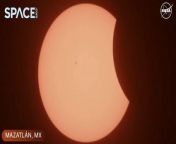 The 2024 solar eclipse. Views delivered by NASA from Mexico, time-lapsed here. &#60;br/&#62;&#60;br/&#62;Telescope Operator Credits:&#60;br/&#62;Mazatlán, Mexico&#60;br/&#62;Credit: NASA Solar System Exploration Research Institute (SSERVI) Team&#60;br/&#62;Edited by Steve Spaleta