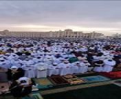 Hundreds of UAE residents gather to offer prayers on Eid Al Fitr morning from balam live eid pogram