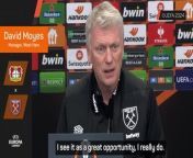 West Ham manager David Moyes views Thursday&#39;s clash with Leverkusen as a &#92;