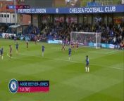 Chelsea took advantage of an early Aston Villa red card to return to the top of the WSL