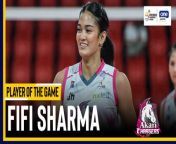 PVL Player of the Game Highlights: Fifi Sharma leads Akari in romp over Strong Group on birthday from pollobi sharma