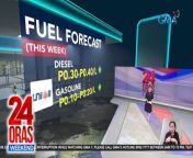 Rollback sa petrolyo ang asahan sa pagtatapos ng buwang ito.&#60;br/&#62;&#60;br/&#62;&#60;br/&#62;24 Oras Weekend is GMA Network’s flagship newscast, anchored by Ivan Mayrina and Pia Arcangel. It airs on GMA-7, Saturdays and Sundays at 5:30 PM (PHL Time). For more videos from 24 Oras Weekend, visit http://www.gmanews.tv/24orasweekend.&#60;br/&#62;&#60;br/&#62;#GMAIntegratedNews #KapusoStream&#60;br/&#62;&#60;br/&#62;Breaking news and stories from the Philippines and abroad:&#60;br/&#62;GMA Integrated News Portal: http://www.gmanews.tv&#60;br/&#62;Facebook: http://www.facebook.com/gmanews&#60;br/&#62;TikTok: https://www.tiktok.com/@gmanews&#60;br/&#62;Twitter: http://www.twitter.com/gmanews&#60;br/&#62;Instagram: http://www.instagram.com/gmanews&#60;br/&#62;&#60;br/&#62;GMA Network Kapuso programs on GMA Pinoy TV: https://gmapinoytv.com/subscribe