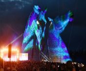 Fun at Kelpies 10. Over 10,000 visitors enjoyed the daytime events and evening concert at The Kelpies and Helix Park.