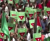 Join us in this powerful video capturing the unity and solidarity of Jordanians as they march in support of Palestinians. Witness the passion and determination of the people as they come together to show their unwavering support for their Palestinian brothers and sisters.&#60;br/&#62;&#60;br/&#62;- Emotional speeches from leaders and activists rallying the crowd&#60;br/&#62;- Heartfelt chants and songs echoing through the streets&#60;br/&#62;- Powerful visuals of flags waving and banners held high&#60;br/&#62;- Interviews with participants sharing their personal stories and reasons for marching&#60;br/&#62;&#60;br/&#62;Experience the energy and emotion of this historic event as Jordanians stand together in solidarity with Palestinians, demanding justice and peace for all. This video is a reminder of the strength that comes from unity and the power of standing up for what is right.&#60;br/&#62; &#60;br/&#62;Join the movement by sharing this video with your friends and family. Together, we can amplify the voices of those fighting for justice and equality. Let&#39;s continue to spread awareness and support for our Palestinian brothers and sisters. #JordaniansUnite #SolidarityWithPalestine&#60;br/&#62;Report By Press TV’s website