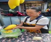 Must Eat! Thai Mango Sticky Rice - Fruit Cutting Skills #shortsvideo from www rice song com