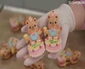 The Cutest Macarons, A Bear Pastry Chef Making a Birthday Cake! from genoise cake vs sponge cake
