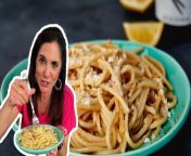 This ain’t your mama’s butter noodles. In this video, Nicole shows you how to make her recipe for butter noodles with two game-changing ingredients. Using a squeeze of lemon juice and a dash of soy sauce, the butter noodles immediately gain an upgrade of flavor. With the addition of parmesan cheese, a cooked meat, and a green veggie, this pasta recipe is a well-rounded dinner for the whole family.