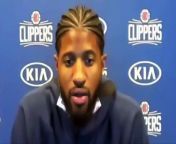 LA Clippers star Paul George recalls his first memory of playing against Kobe Bryant.