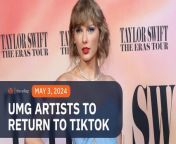 Universal Music Group and TikTok reach a new licensing agreement that will restore the label’s songs and artists to the social media platform.&#60;br/&#62;&#60;br/&#62;Full story: https://www.rappler.com/entertainment/music/universal-music-group-artists-return-tiktok-licensing-pact/