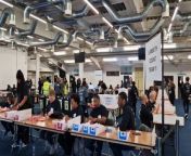 At Oval Cricket grounds where counting is underway for Lambeth and Southwark constituencies.&#60;br/&#62;&#60;br/&#62;Voter turn out in the area was 39.13% with 448,552 votes cast and 175,532 verified.&#60;br/&#62;&#60;br/&#62;