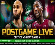 The Garden Report goes live following the Celtics game 4 vs the Heat. Catch the Celtics Postgame Show featuring Bobby Manning, Josue Pavon, Jimmy Toscano, A. Sherrod Blakely and John Zannis as they offer insights and analysis from Boston&#39;s game vs Miami.&#60;br/&#62;&#60;br/&#62;This episode of the Garden Report is brought to you by:&#60;br/&#62;&#60;br/&#62;Get in on the excitement with PrizePicks, America’s No. 1 Fantasy Sports App, where you can turn your hoops knowledge into serious cash. Download the app today and use code CLNS for a first deposit match up to &#36;100! Pick more. Pick less. It’s that Easy! Go to https://PrizePicks.com/CLNS&#60;br/&#62;&#60;br/&#62;Take the guesswork out of buying NBA tickets with Gametime. Download the Gametime app, create an account, and use code CLNS for &#36;20 off your first purchase. Download Gametime today. Last minute tickets. Lowest Price. Guaranteed. Terms apply.&#60;br/&#62;&#60;br/&#62;Elevate your style game on and off the course with the PXG Spring Summer 2024 collection. Head over to https://PXG.com/GARDENREPORT and save 10% on all apparel. Use Code GARDEN REPORT!&#60;br/&#62;&#60;br/&#62;Nutrafol Men! Take the first step to visibly thicker, healthier hair. For a limited time, Nutrafol is offering our listeners ten dollars off your first month’s subscription and free shipping when you go to https://Nutrafol.com/MEN and enter the promo code GARDEN!&#60;br/&#62;&#60;br/&#62;#Celtics #NBA #GardenReport #CLNS