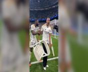 David Alaba recreates viral chair celebration as Real Madrid win semi-finalSource: UEFA Champions League