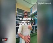 Patrick Mahomes shows off incredible arm at Miami GP from video vodka patrick