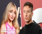 Sabrina Carpenter had a hilarious cake at her 25th birthday party, and her boyfriend, Barry Keoghan’s reaction was priceless.