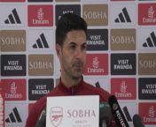Arsenal boss Mikel Arteta on the crucial Premier League clash with Manchester United and the title race&#60;br/&#62;Sobha Realty Training Centre, London Colney, UK