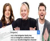 The cast of Netflix&#39;s &#39;Bridgerton&#39; answer the web&#39;s most searched questions about &#39;Bridgerton&#39; and themselves. What will happen in season 3? Do they have a favorite episode? Where does Bridgerton film? Nicola Coughlan, Luke Newton and Claudia Jessie answer all these questions and much more!&#60;br/&#62;&#60;br/&#62;Director: Justin Wolfson&#60;br/&#62;Director of Photography: Jack Belisle&#60;br/&#62;Editor: Louville Moore&#60;br/&#62;Talent: Nicola Coughlin, Luke Newton, Claudia Jessie&#60;br/&#62;Line Producer: Joseph Buscemi&#60;br/&#62;Associate Producer: Brandon White &#60;br/&#62;Production Manager: D. Eric Martinez&#60;br/&#62;Production Coordinator: Fernando Davila&#60;br/&#62;Talent Booker: Meredith Judkins, Jenna Caldwell&#60;br/&#62;Camera Operator: Christopher Eustache&#60;br/&#62;Gaffer: David Djaco&#60;br/&#62;Sound Mixer: Lily Van Leuwen&#60;br/&#62;Production Assistant: Griffin Garnett, Lyla Neely&#60;br/&#62;Post Production Supervisor: Christian Olguin&#60;br/&#62;Post Production Coordinator: Ian Bryant &#60;br/&#62;Supervising Editor: Doug Larsen&#60;br/&#62;Assistant Editor: Billy Ward