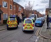 Police at the scene of incident in Victoria Street, Kettering from street quizzes