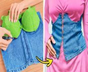 Revitalize Your Wardrobe: Discover these Easy Sewing Hacks to Breathe New Life into Your Old Clothes and Save Money! In this video, learn simple yet effective techniques to mend, embellish, and upcycle your garments using basic sewing skills.TIMESTAMPS:00:31 Turn your old jeans into a stylish corset01:45 Create your own unique party outfit02:53 How to add a cool print on your top 