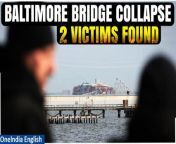 Watch as divers make a grim discovery in the aftermath of the Baltimore bridge collapse. Six construction workers are feared dead as rescue efforts continue. Stay updated on the latest developments in this tragic incident.&#60;br/&#62; &#60;br/&#62;#Baltimore #BaltimoreBridge #BaltimoreBridgeCollapse #BaltimoreRescue #BaltimoreAccident #BaltimoreUpdate #USNews #Oneindia&#60;br/&#62;~PR.274~ED.103~GR.125~HT.96~