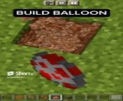 How to build balloon in Minecraft from dantdm minecraft youtube channel