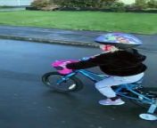 A three-year-old girl with a heart condition is set to cycle 82 miles for charity from bangla old vidio